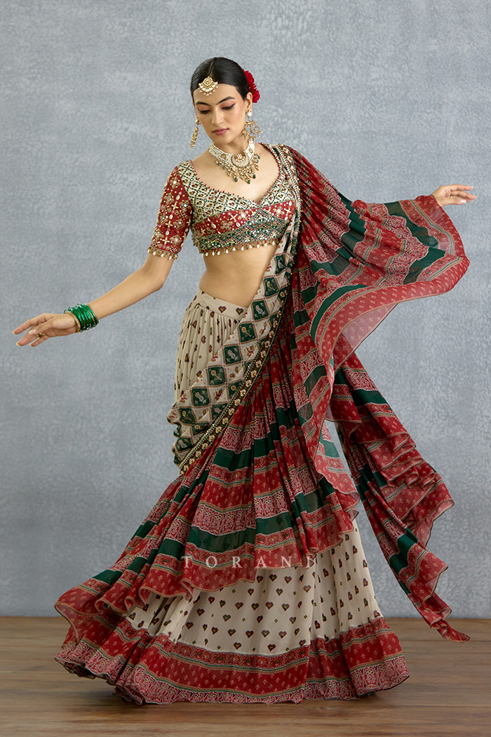 Surkhi Rangili Eshna Saree