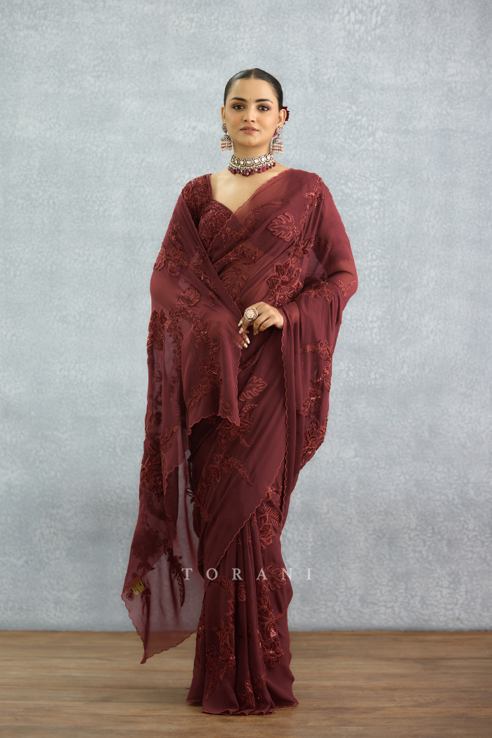 Laalima Pankhuri Saree