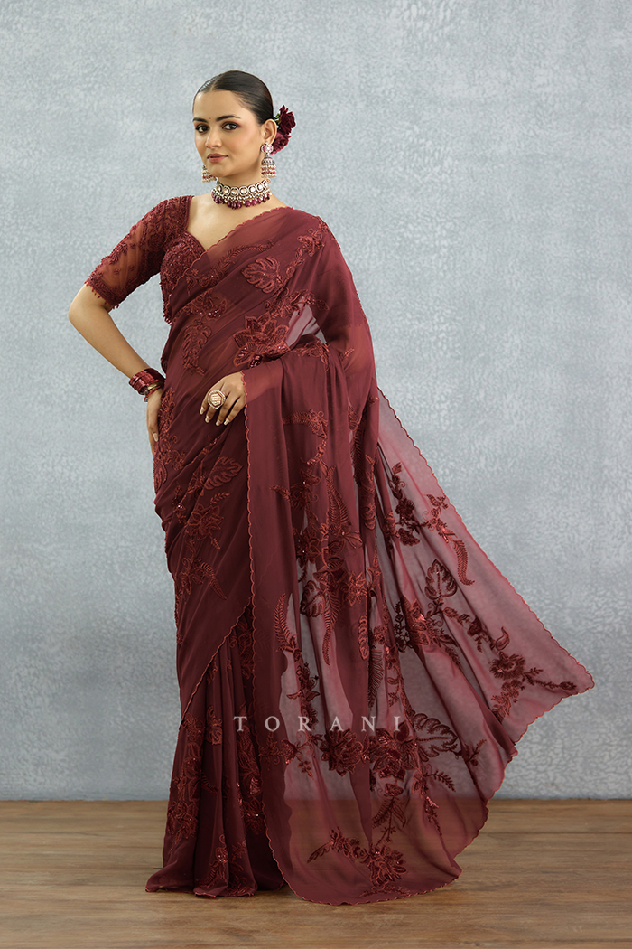 Laalima Pankhuri Saree