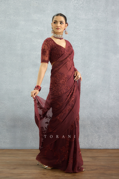 Laalima Pankhuri Saree