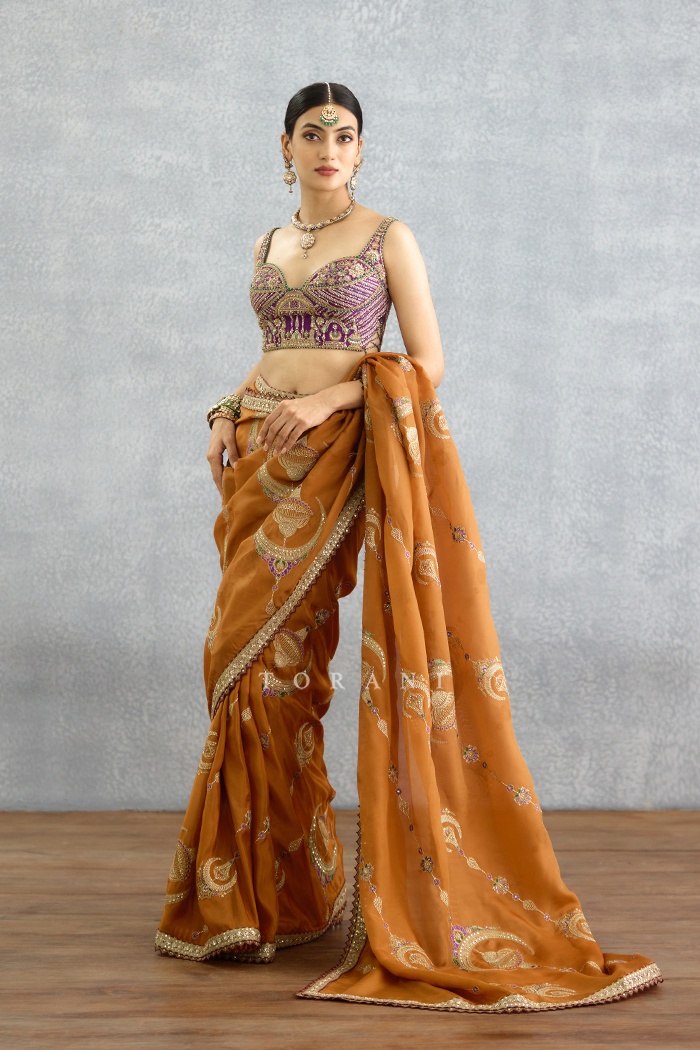 Nuraan Rangsaaz Omaira Saree Set