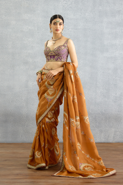 Nuraan Rangsaaz Omaira Saree Set