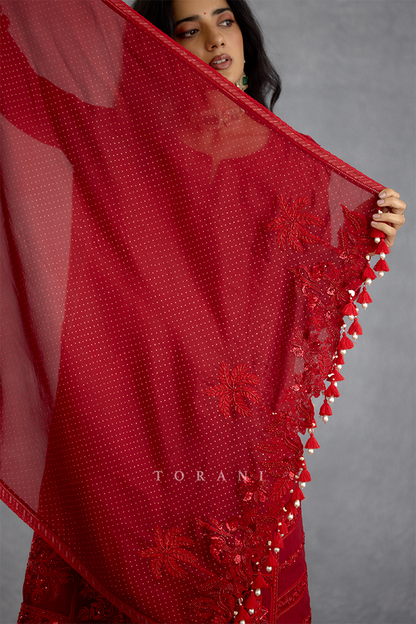 Surkh Samrina Kurta Set