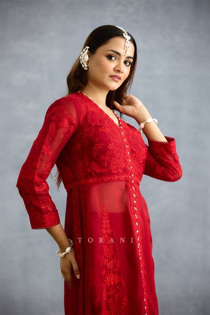 Surkh Udita Kurta Set