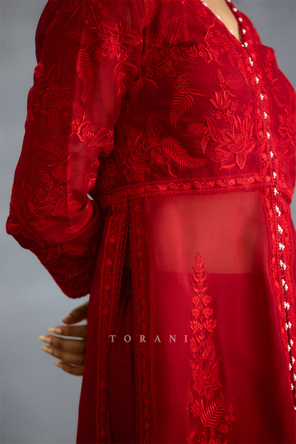 Surkh Udita Kurta Set