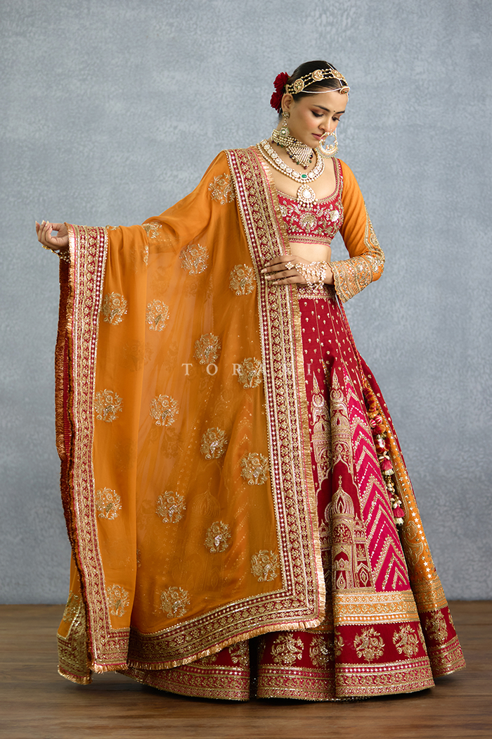 Zehra Zafrani Misba Lehenga Set