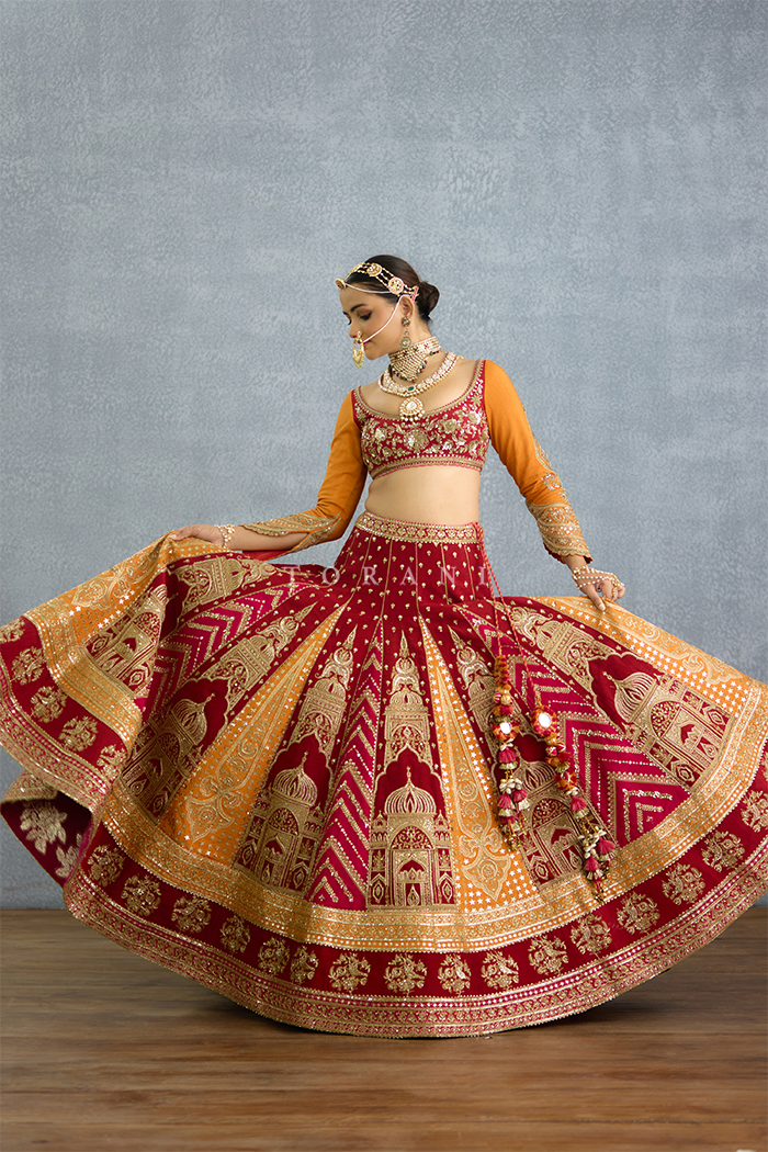 Zehra Zafrani Misba Lehenga Set