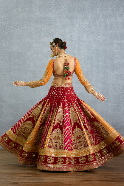 Zehra Zafrani Misba Lehenga Set