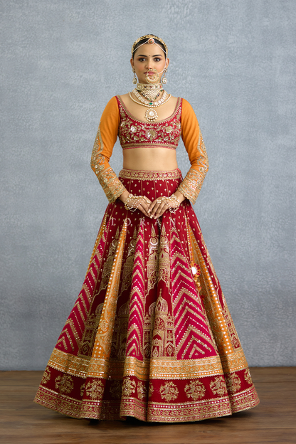 Zehra Zafrani Misba Lehenga Set