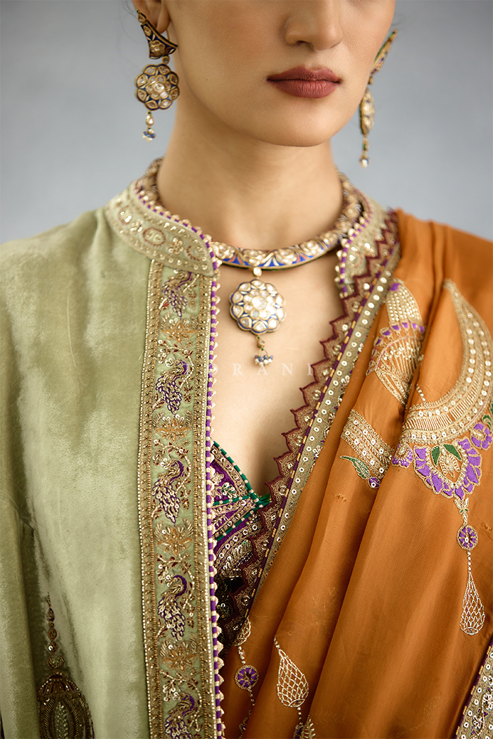 Nuraan Rangsaaz Omaira Saree Set