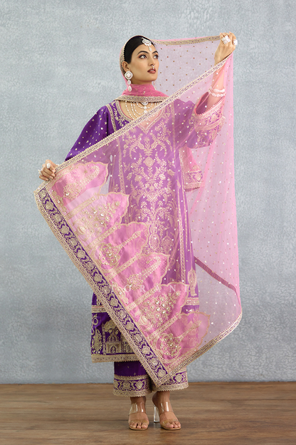 Banafsha Aqeela Kurta Set