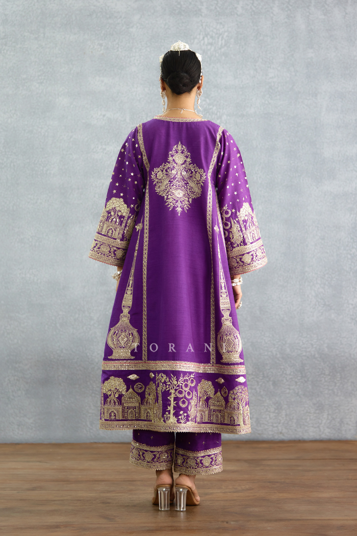 Banafsha Aqeela Kurta Set