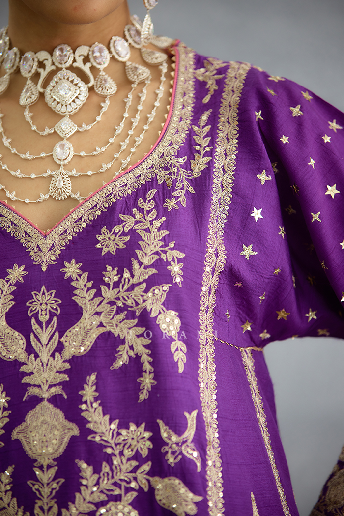 Banafsha Aqeela Kurta Set