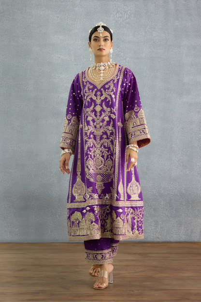 Banafsha Aqeela Kurta Set