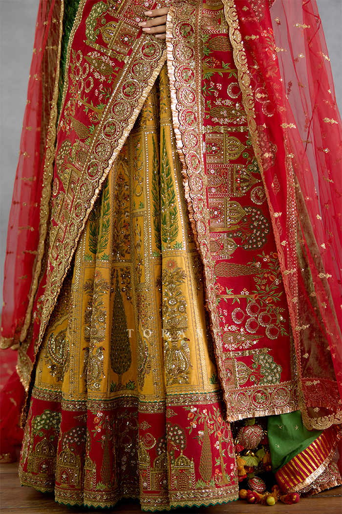 Zehra Zarqash Sidra Lehenga Set