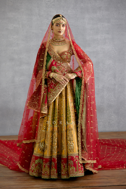 Zehra Zarqash Sidra Lehenga Set