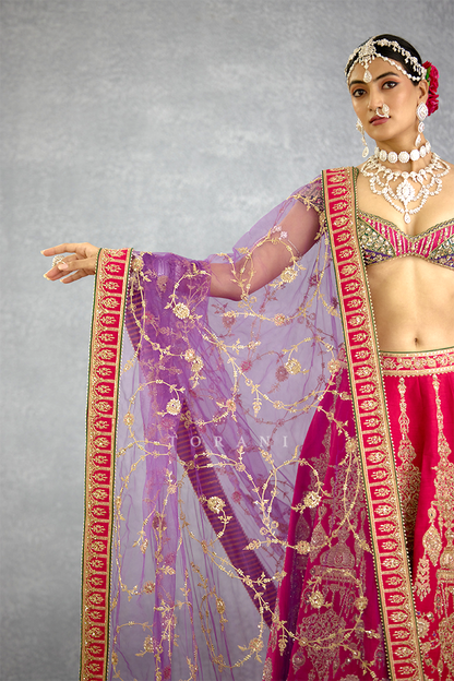 Gul-Rang Malika Lehenga Set