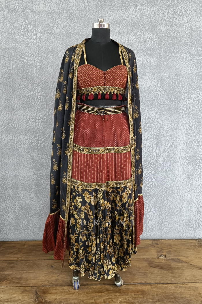 Sale- Gulghast Ezzah Sharara Set