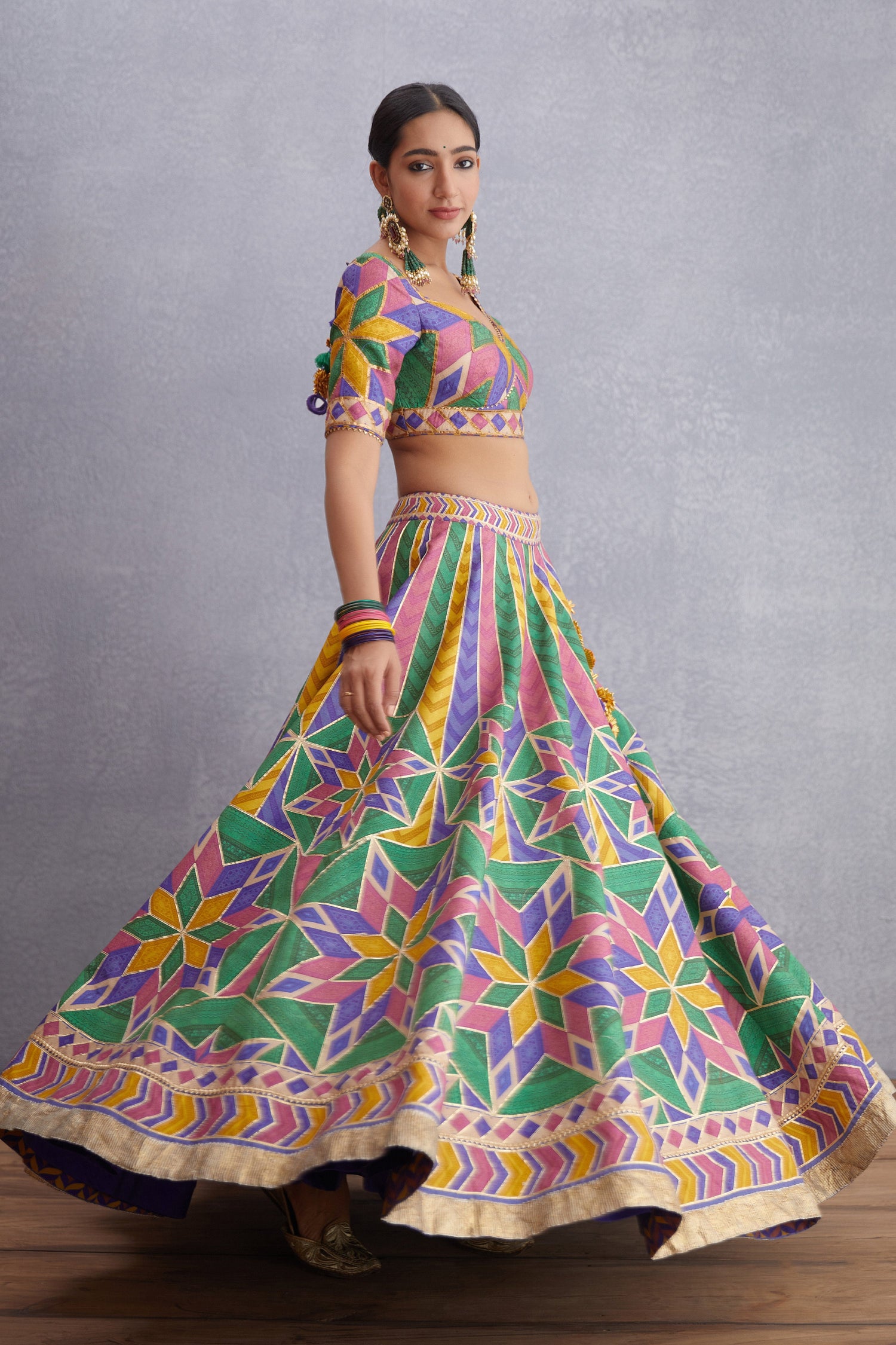 SALE - Navratan Shamiyana Lehenga &amp; Blouse