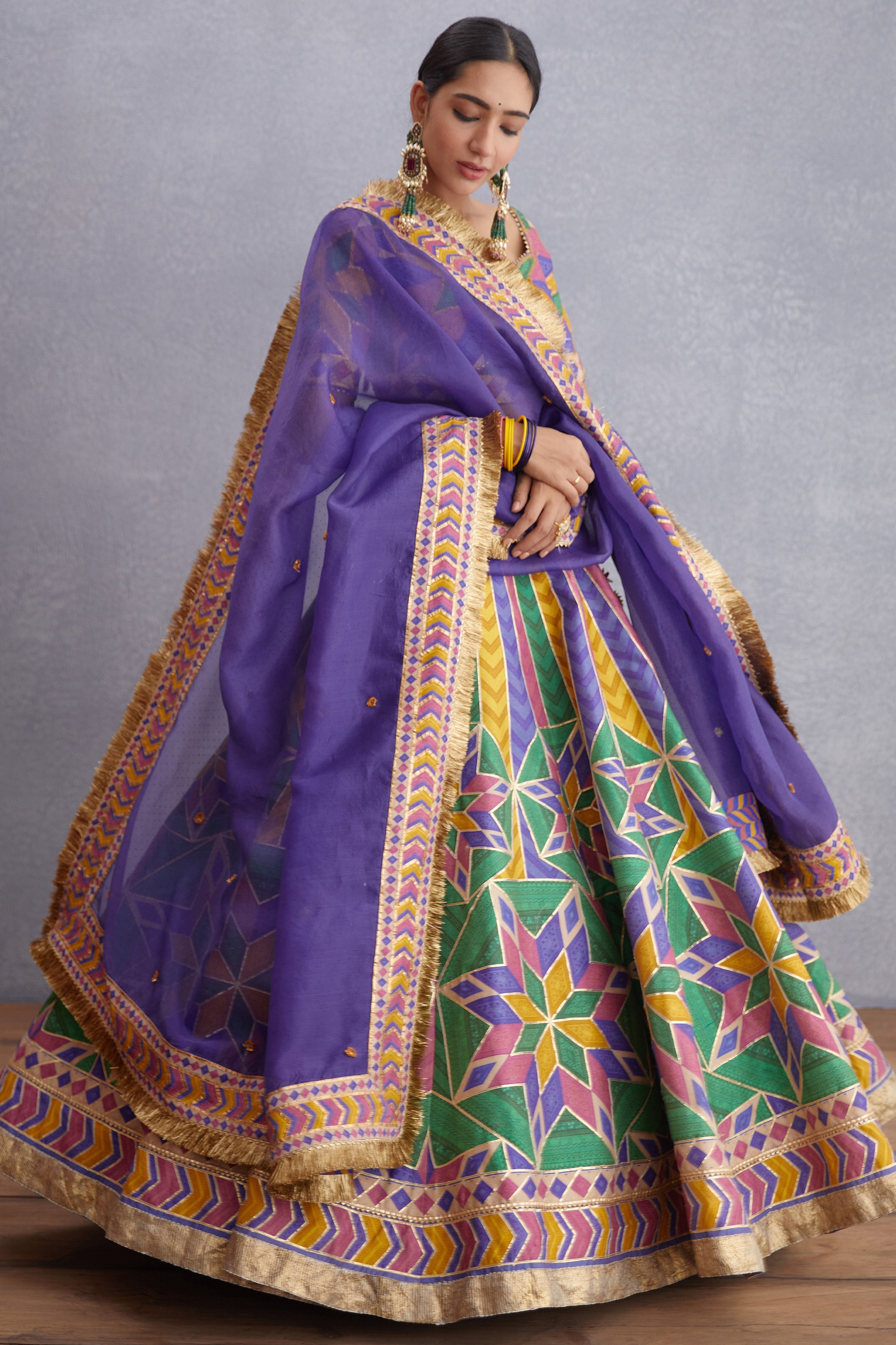 SALE - Navratan Shamiyana Lehenga &amp; Blouse