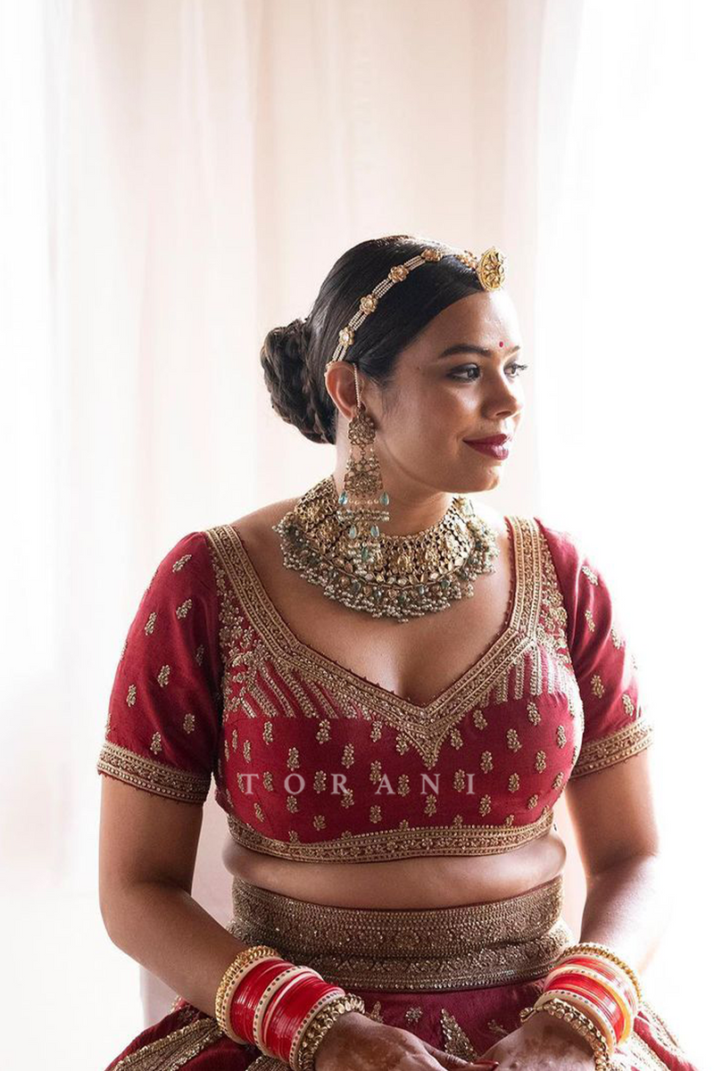 Meghna Sharma in our Custom Bridal Lehenga Set