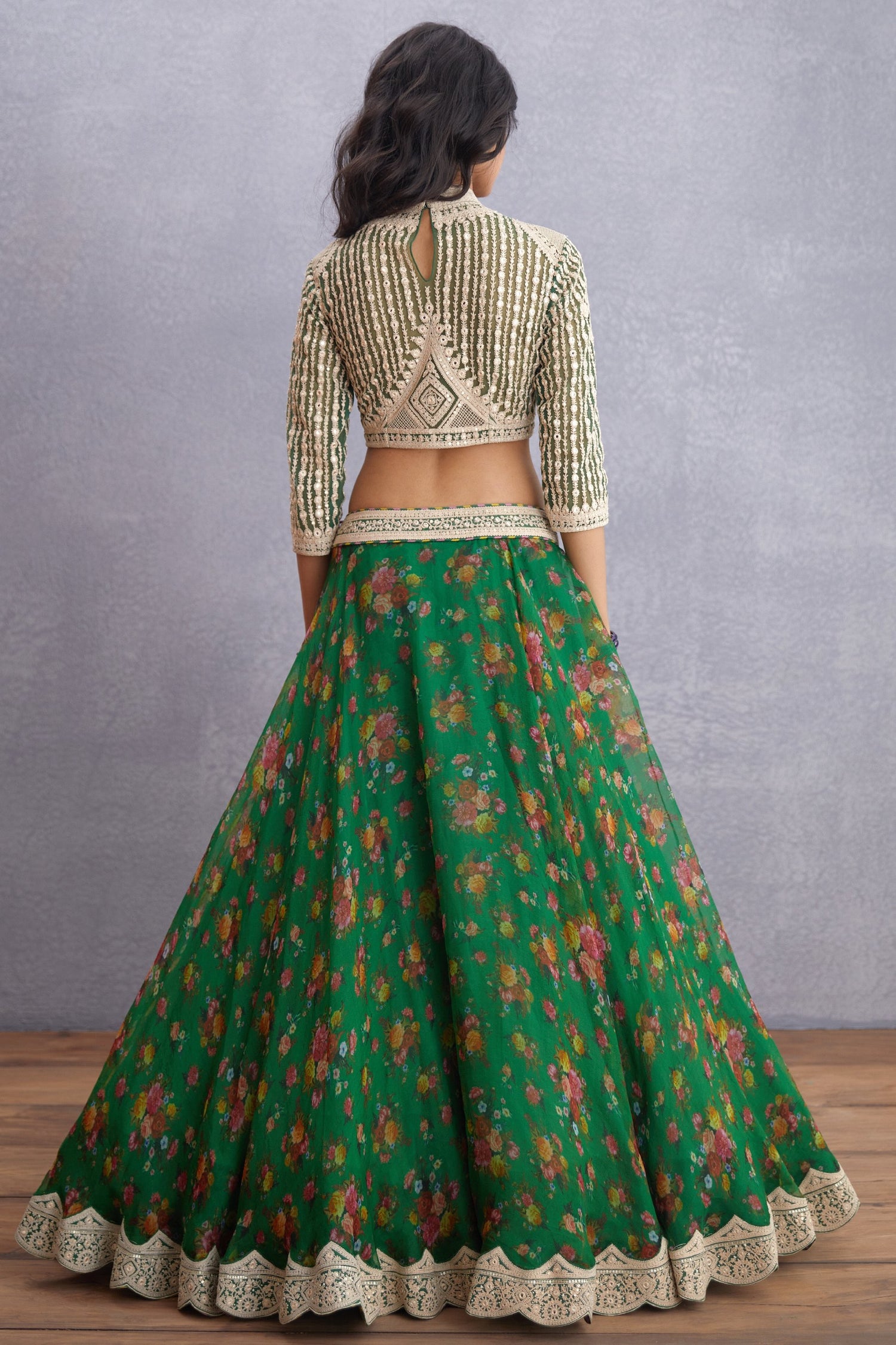 Panna Induma Lehenga Set