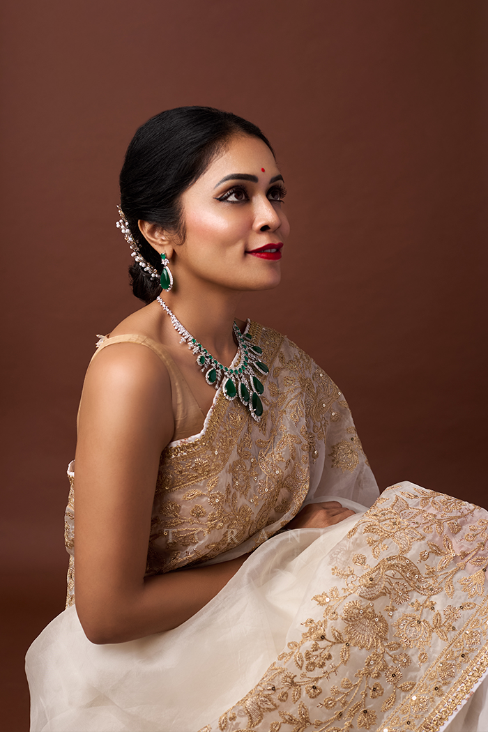 Anitha Reddy Singer Anitha Reddy Jaggav In Our Gul-Bano Yashoda Saree – Torani India
