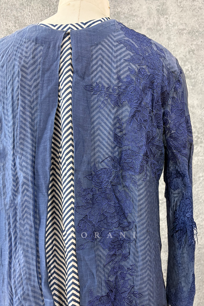 SALE - Neeli Chanderi Kurta