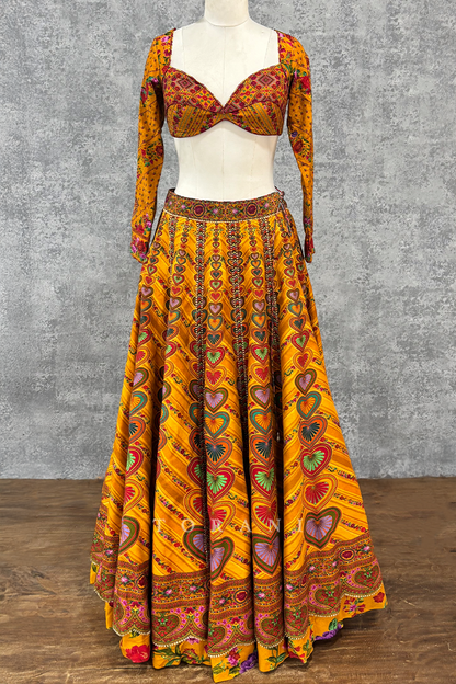 SALE - Dil Seher Uma Skirt &amp; Blouse