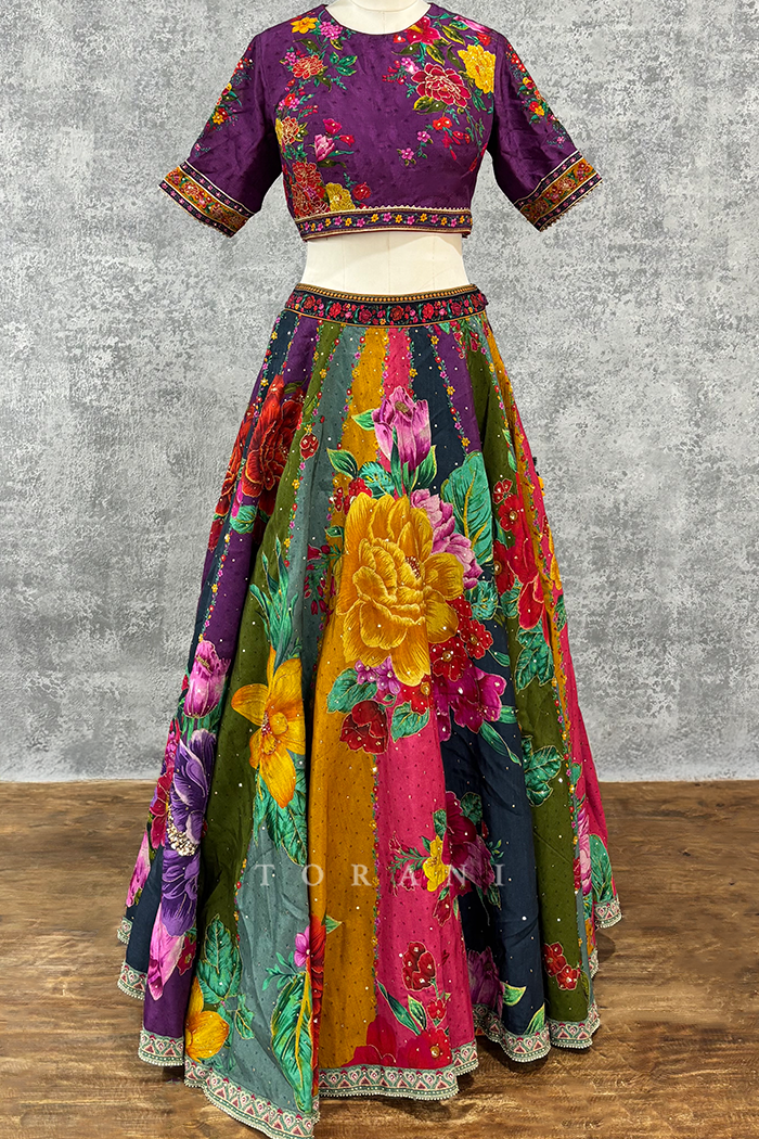 SALE - Dil Kusha Javari Iram Skirt &amp; Blouse
