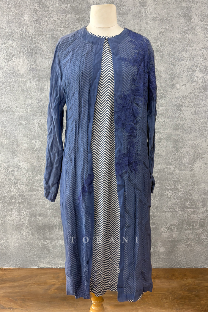 SALE - Neeli Chanderi Kurta