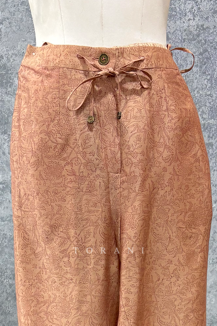 SALE - Rasiya Printed Silk Pants