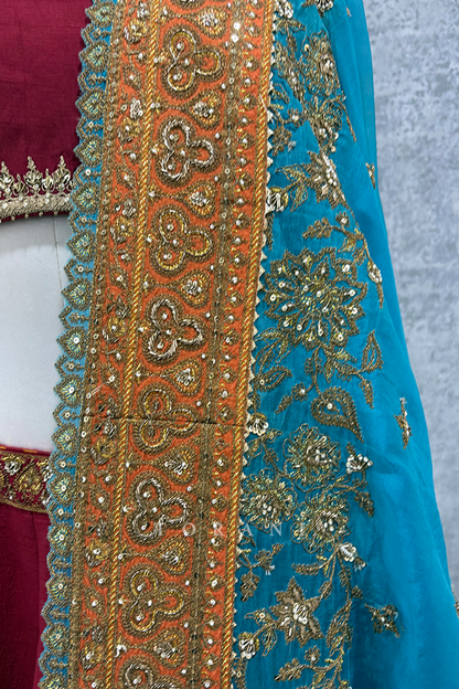 SALE - Saroja Shreeja Malka Lehenga Set