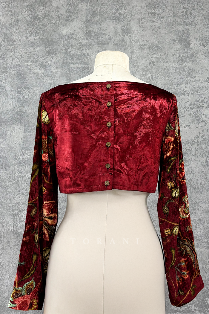 SALE - Gudhal Makhmal Revathi Blouse