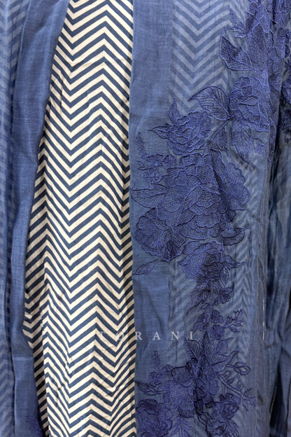 SALE - Neeli Chanderi Kurta
