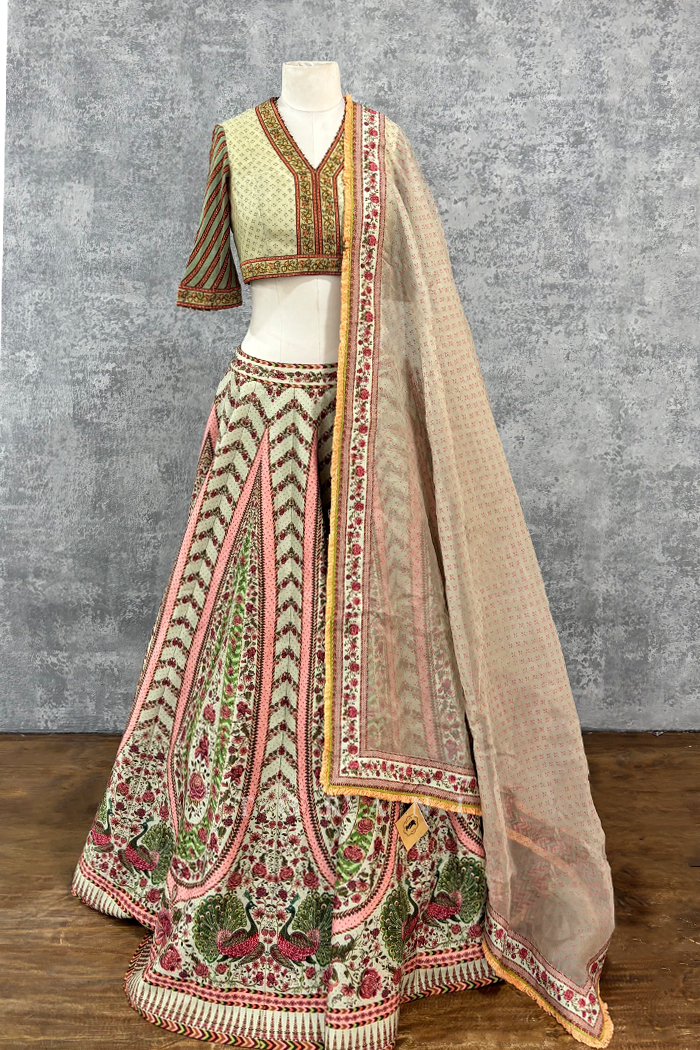 SALE - Custom Kasturi Oorjita Lehenga Set