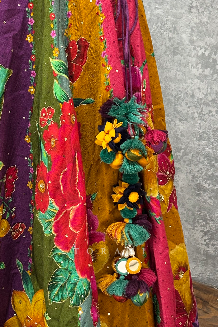 SALE - Dil Kusha Javari Iram Skirt &amp; Blouse