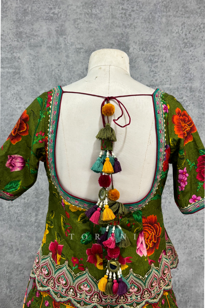 SALE - Dil Saaz Lara Skirt &amp; Blouse