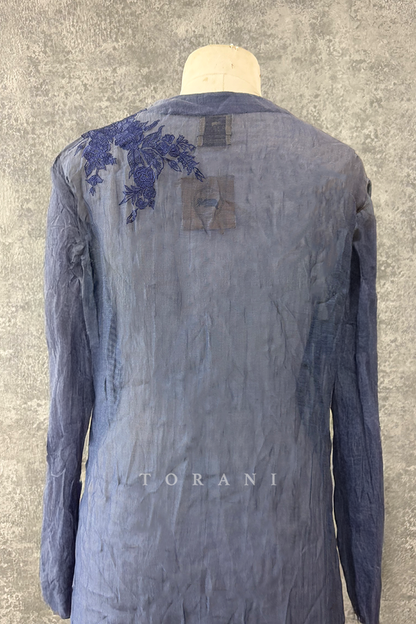 SALE - Neeli Chanderi Kurta