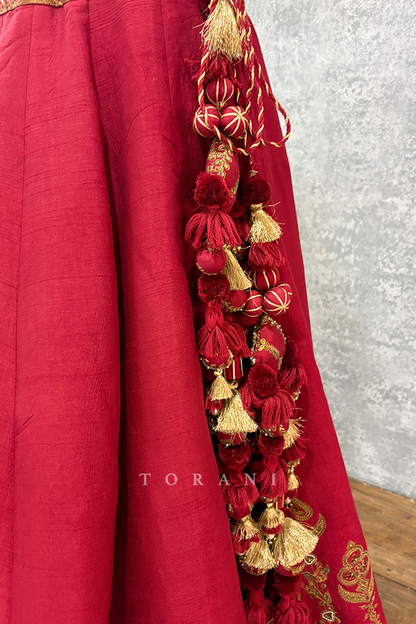 SALE - Saroja Shreeja Malka Lehenga Set
