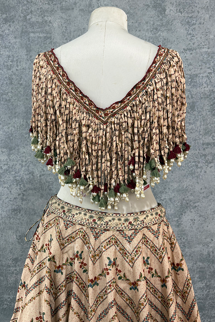 SALE - Badami Nagma Latkan Lehenga Set
