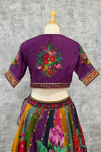 SALE - Dil Kusha Javari Iram Skirt &amp; Blouse