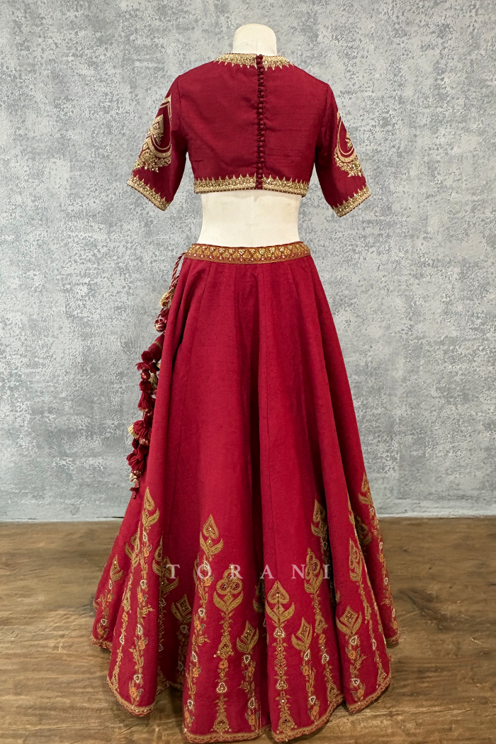 SALE - Saroja Shreeja Malka Lehenga Set