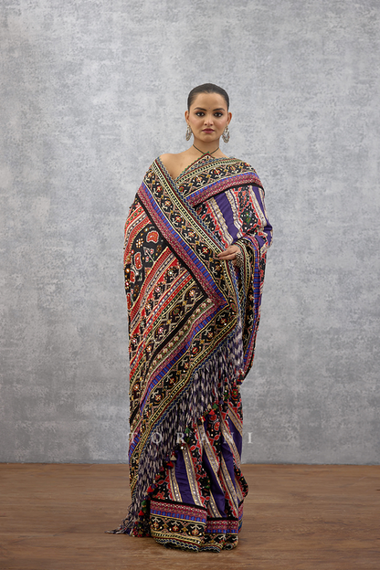 Mura Raktangi Sanjh Saree