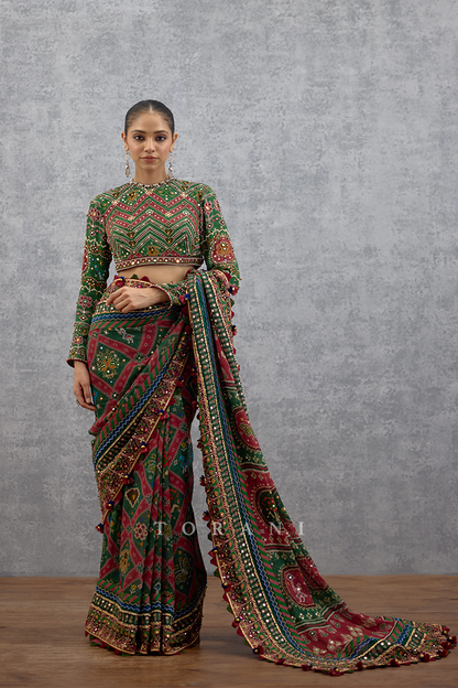 Surkhi Harit Ila Saree