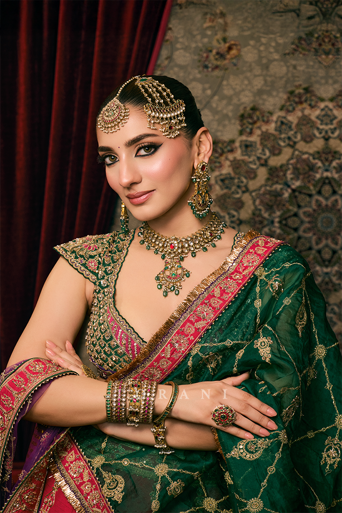 Rounicka Rimon in our Gul-Rang Malika Lehenga Set