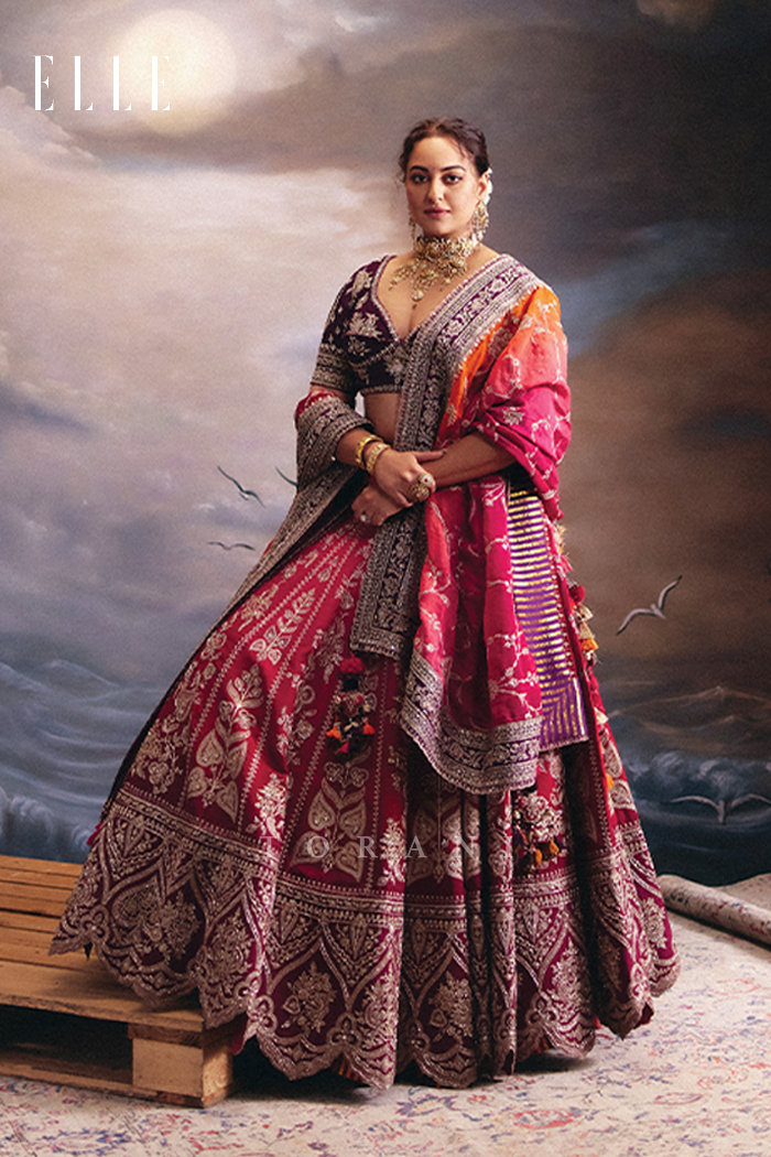 Sonakshi Sinha in our Custom Saroj Naimisha Lehenga Set