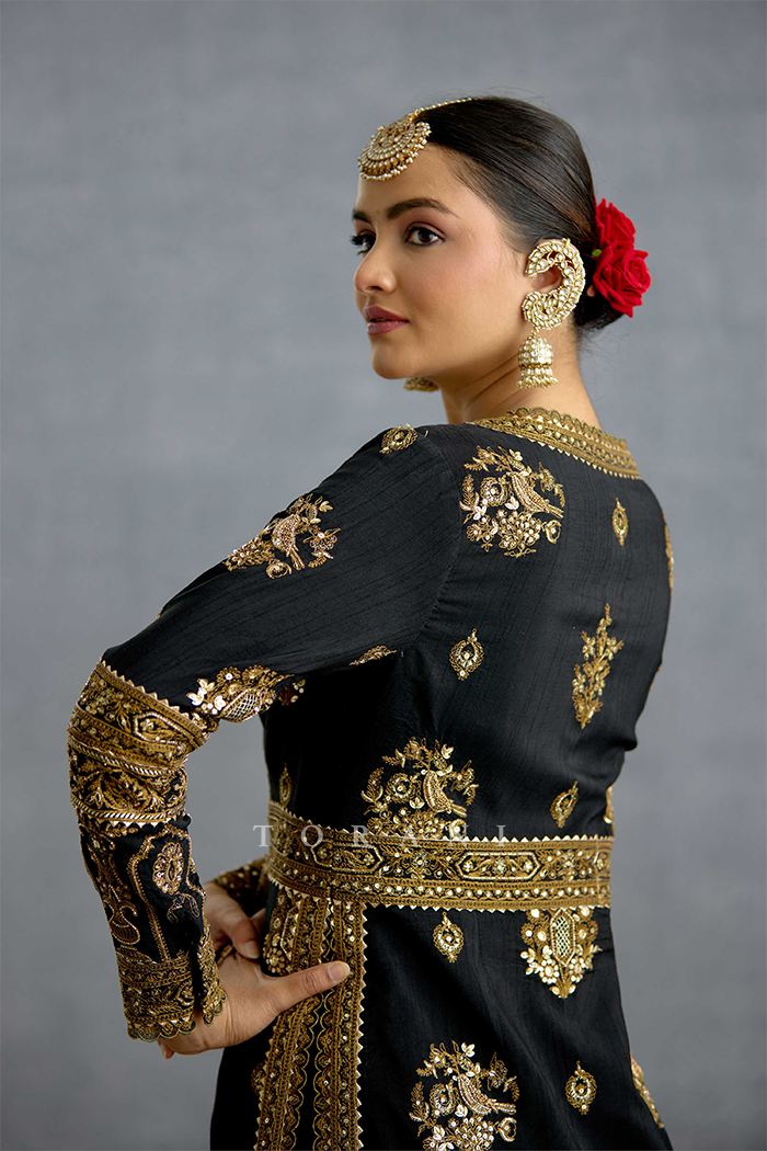 Siyahi Malika Jacket Set