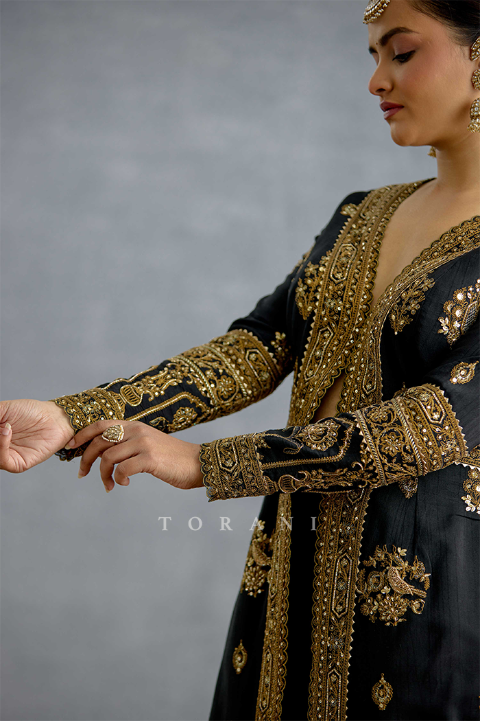 Siyahi Malika Jacket Set