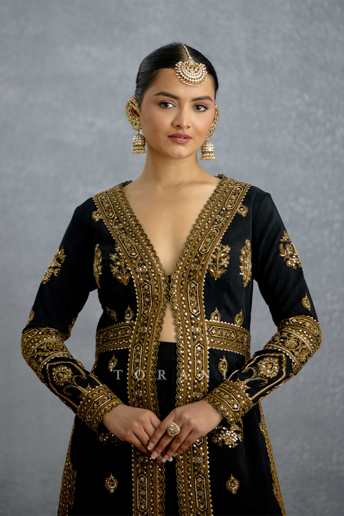 Siyahi Malika Jacket Set